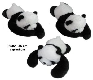 PANDA Z ŁAPKAMI OBCIĄŻENIOWYMI Z GROCHEM 45CM