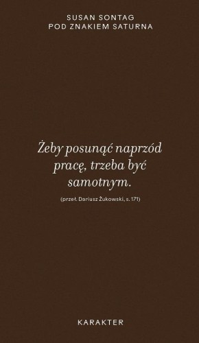 Pod znakiem Saturna, Susan Sontag