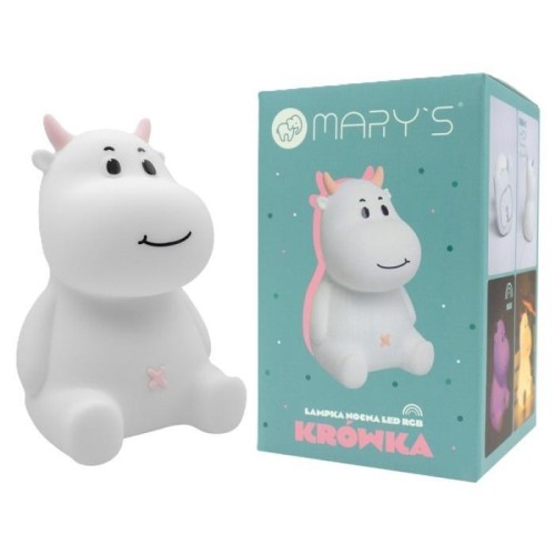 Lampka nocna LED krówka różowa, Mary's
