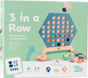 DREWNIANA GRA 3 W RZĘDZIE, BS TOYS