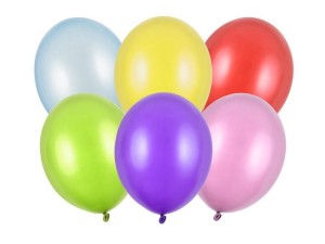 BALONY STRONG METALLIC 30CM 100SZT