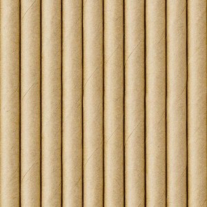 SŁOMKI PAPIEROWE, KRAFT 19.5CM 10SZT