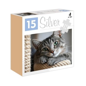 PUZZLE 12 KOT SILVER ALEX, SILVER