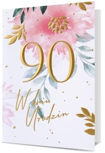 KARNET B6 URODZINY 90