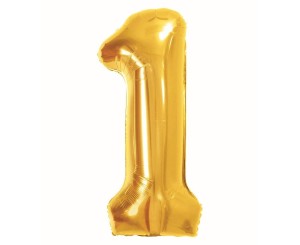 BALON FOLIOWY B&C 1 ROYAL GOLD 85CM