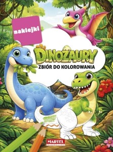DINOZAURY. ZBIÓR DO KOLOROWANIA, PRACA ZBIOROWA