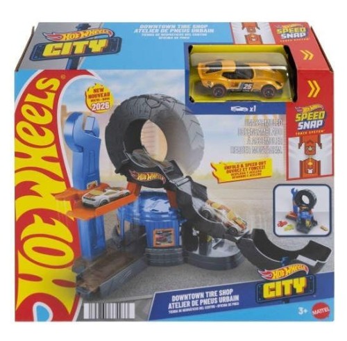 Hot Wheels City Warsztat Rozkładana opona, Mattel