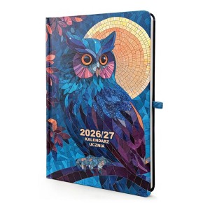 KALENDARZ 2026/27 A5 UCZNIA TYGODNIOWY SOWA