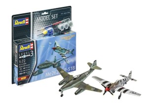 MODEL SET MESSERSCHMITT ME262/P-51B MUSTANG