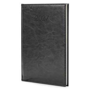 KALENDARZ 2027 B5 AGENDA TYGODNIOWY CZARNY