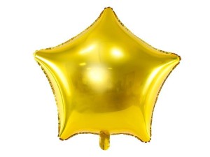 BALON FOLIOWY GWIAZDKA 70CM ZŁOTY