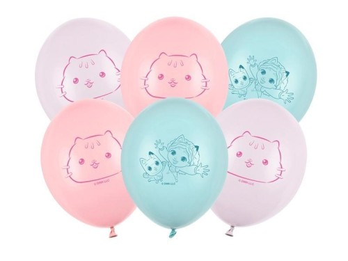 Balony Strong Koci Domek Gabi 27cm 6szt