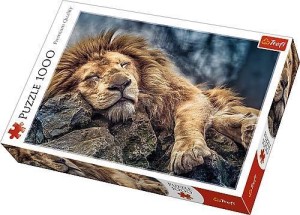 PUZZLE 1000 ŚPIĄCY LEW TREFL, TREFL