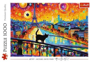 PUZZLE 1000 KOT W PARYŻU TREFL, TREFL