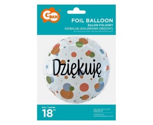BALON FOLIOWY DZIĘKUJĘ