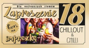 ZAPROSZENIE URODZINY 18 (10SZT)