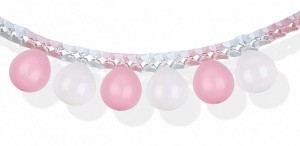 GIRLANDA BALONOWA RÓŻOWO-BIAŁA 3M PARTY GO