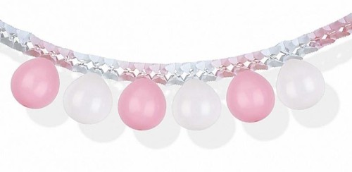 Girlanda balonowa różowo-biała 3m PARTY GO