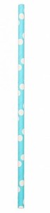 SŁOMKI NIEBIESKIE 19,5CM 12SZT PARTY GO