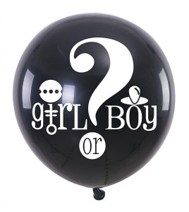 BALON Z KONFETTI GO GIRL OR BOY 90CM PARTY GO