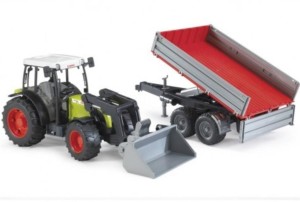 TRAKTOR CLAAS NECTIS 267F Z ŁADOWARKĄ I PRZYCZEPĄ