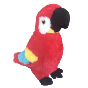 PAPUGA ARA CZERWONA 30CM, BEPPE