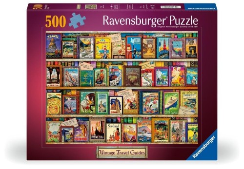 Puzzle 2D: Vintage - Pocztówki 500el, Ravensburger