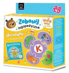 MAŁY MIŚ TO LUBI! ZABAWY LOGOPEDYCZNE. UKŁADANKI