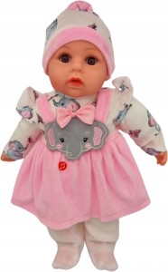 LALKA BOBAS MÓWI I ŚPIEWA 45CM, MARIOTOYS