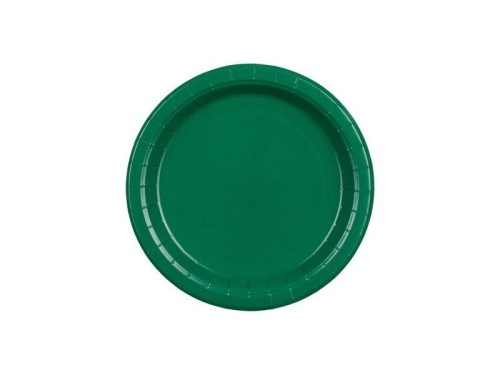 Talerzyki papierowe ciemny zielony 18cm 6szt