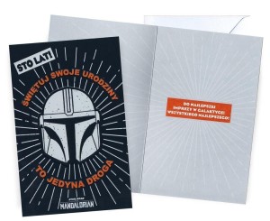 KARNET URODZINY STAR WARS MANDALORIAN