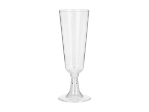 KIELISZKI PLASTIKOWE DO SZAMPANA 150ML 8SZT