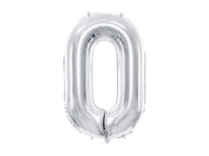 BALON FOLIOWY 0 86CM SREBRNY