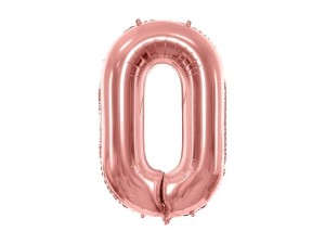 BALON FOLIOWY 0 86CM RÓŻOWE ZŁOTO