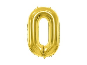BALON FOLIOWY 0 JASNY ZŁOTY 72CM