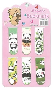 ZAKŁADKA DO KSIĄŻEK MAGNETYCZNA PANDA, FANDY