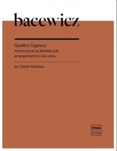 4 CAPRICCI PER VIOLA SOLA, GRAŻYNA BACEWICZ