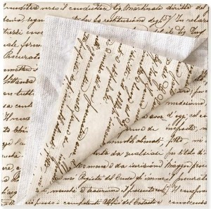 SERWETKI PISMO SCRITTURA 33X33CM 20SZT