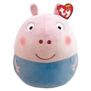 TY SQUISHY BEANIES PEPPA PIG GEORGE 30CM, TY