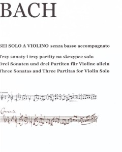 SEI SOLO A VIOLINO JOHANN SEBASTIAN BACH