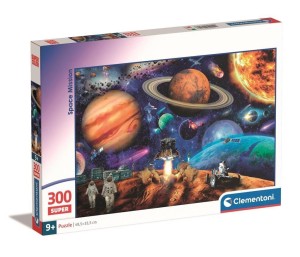 PUZZLE 300 SUPER SPACE MISSION, CLEMENTONI