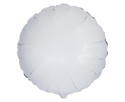 Balon foliowy Okrągły biały 45cm
