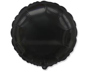 BALON FOLIOWY SERCE CZARNY 45CM