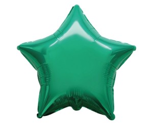 BALON FOLIOWY GWIAZDA ZIELONA 45CM