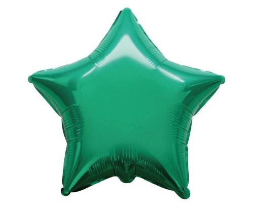 Balon foliowy Gwiazda zielona 45cm