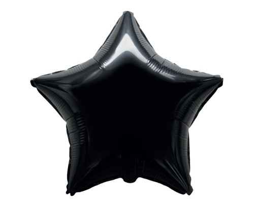 Balon foliowy Gwiazda czarna 45cm
