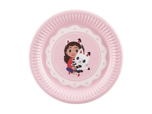 TALERZYKI KOCI DOMEK GABI 18CM 6SZT