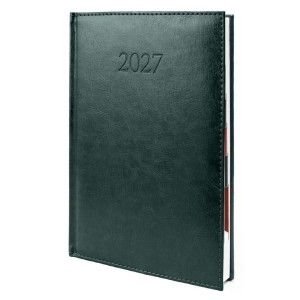 KALENDARZ 2027 B5 AGENDA DZIENNY ZIELONY