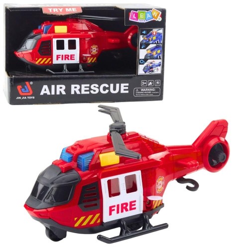 Helikopter strażacki z dżwigiem światło i dżwięk