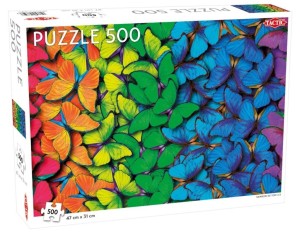 PUZZLE 500 RAINBOW BUTTERFLIES, TACTIC